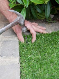 artificial turf installation