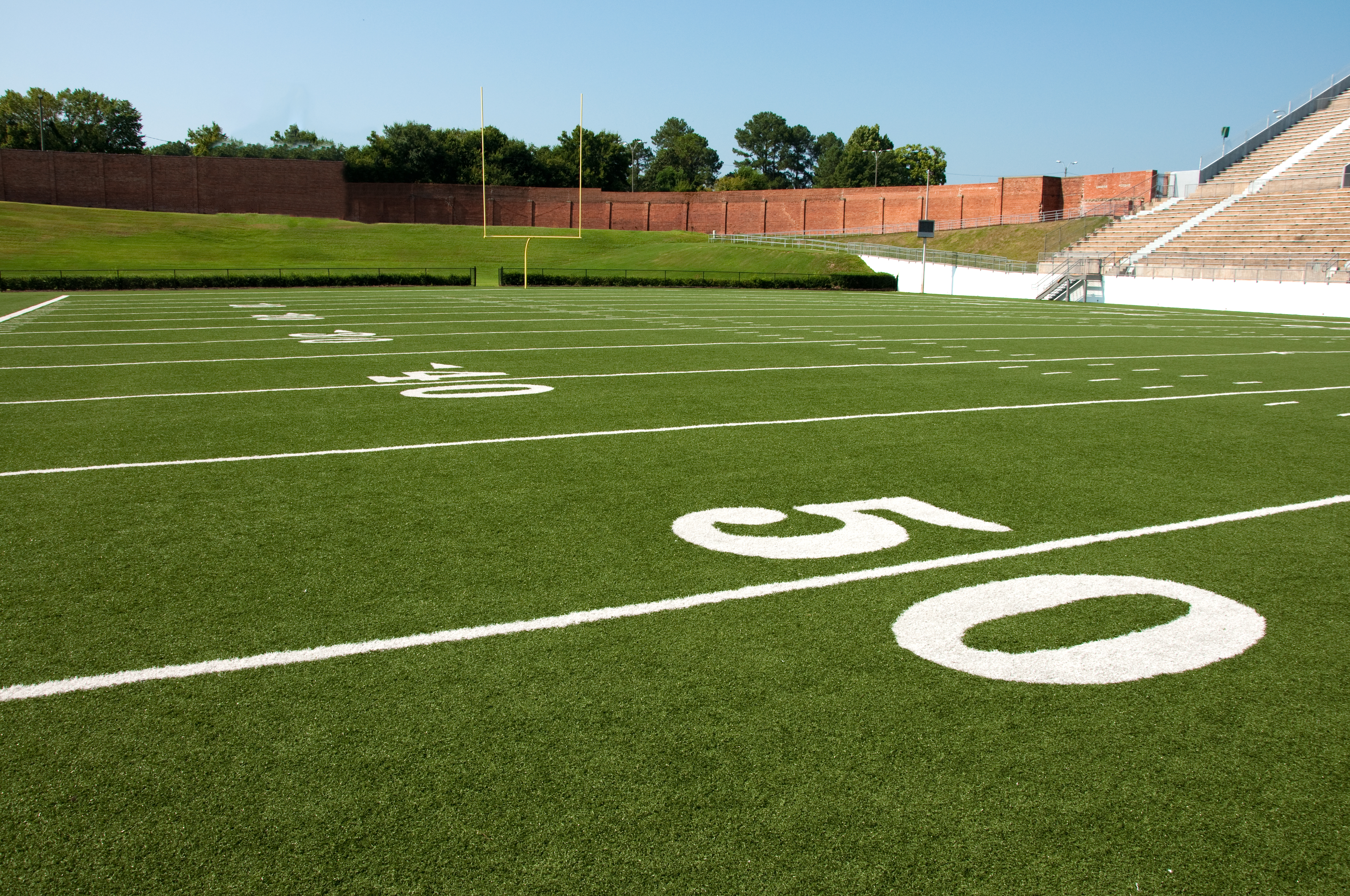 artificial football field